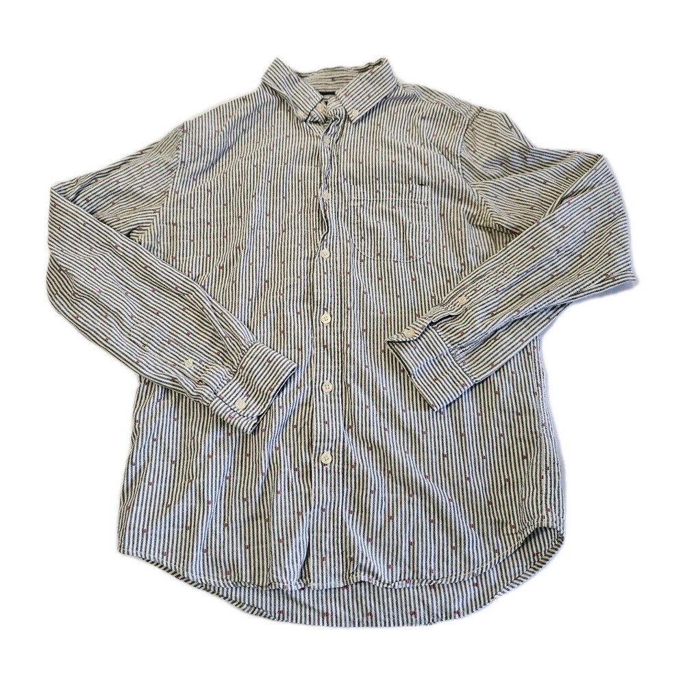 Abercrombie‎ & Fitch Stretch 100% Cotton Long Sleeve Button Shirt Womens Small